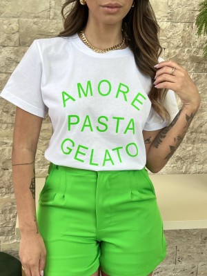 T - SHIRT BRANCA GELATO