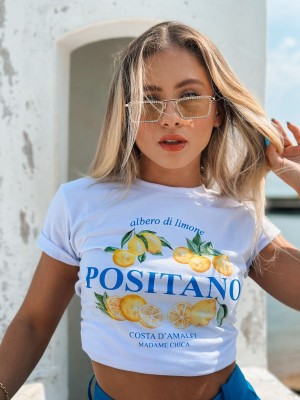 T - SHIRT BRANCA POSITANO